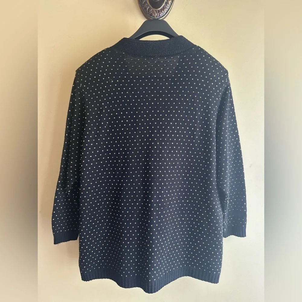 Vintage Lurex knit cardigan - Picture 6 of 13